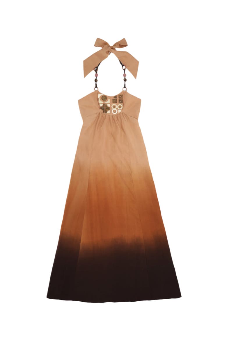Anfitrite Degradé Silk Dress, Main, color, Multicolor