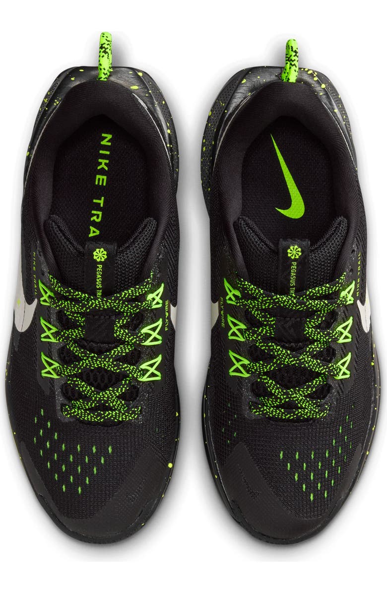 Nike Kids' Pegasus Trail 5 Trail Running Shoe, Alternate, color, Black/ Phantom