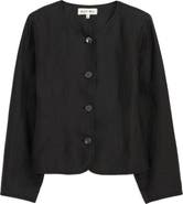 Alex Mill Luna Collarless Linen Jacket