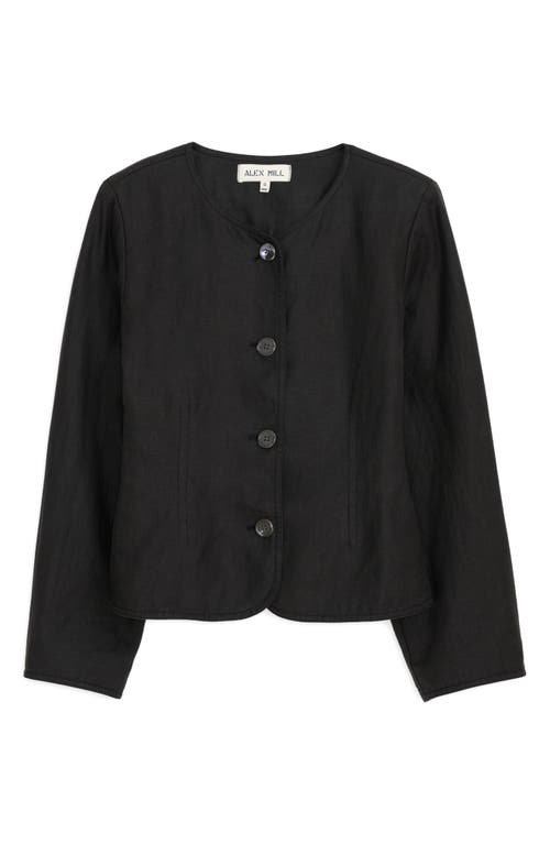Alex Mill Luna Collarless Linen Jacket