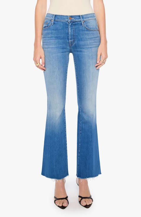 The Weekend Fray Hem Flare Jeans (No Promises)