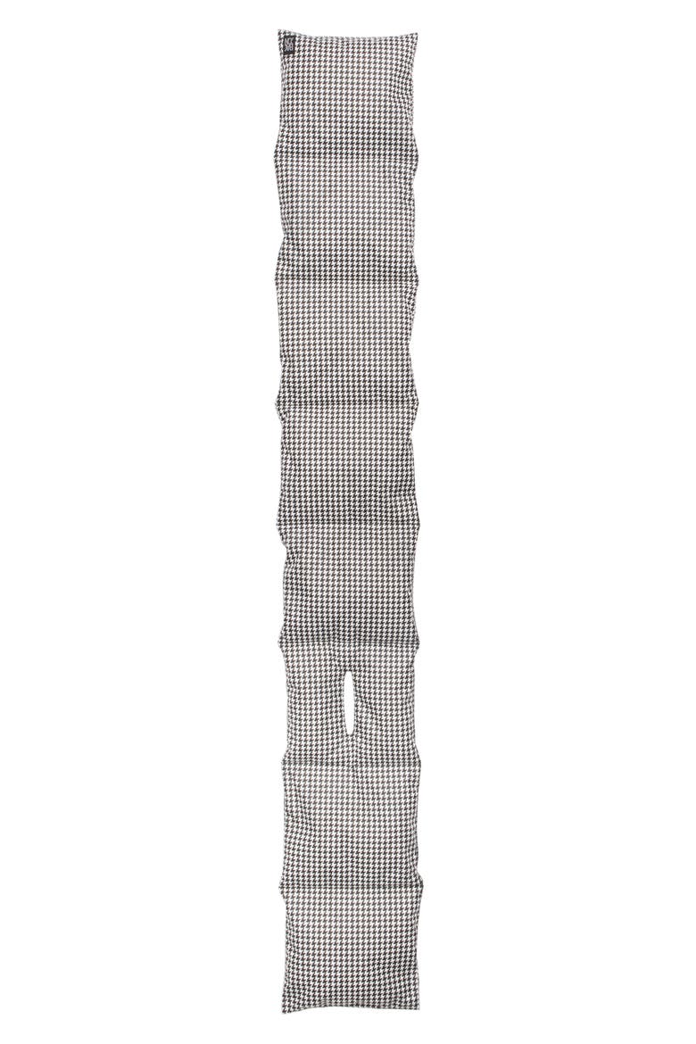 Houndstooth Down & Feather Scarf, Main, color, PIED DE POULE