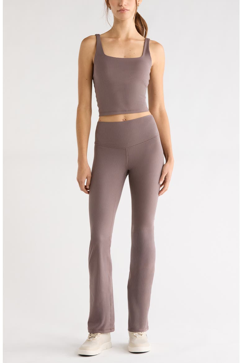 Thrive Rib Bootcut Pants, Alternate, color, GREY PLUM