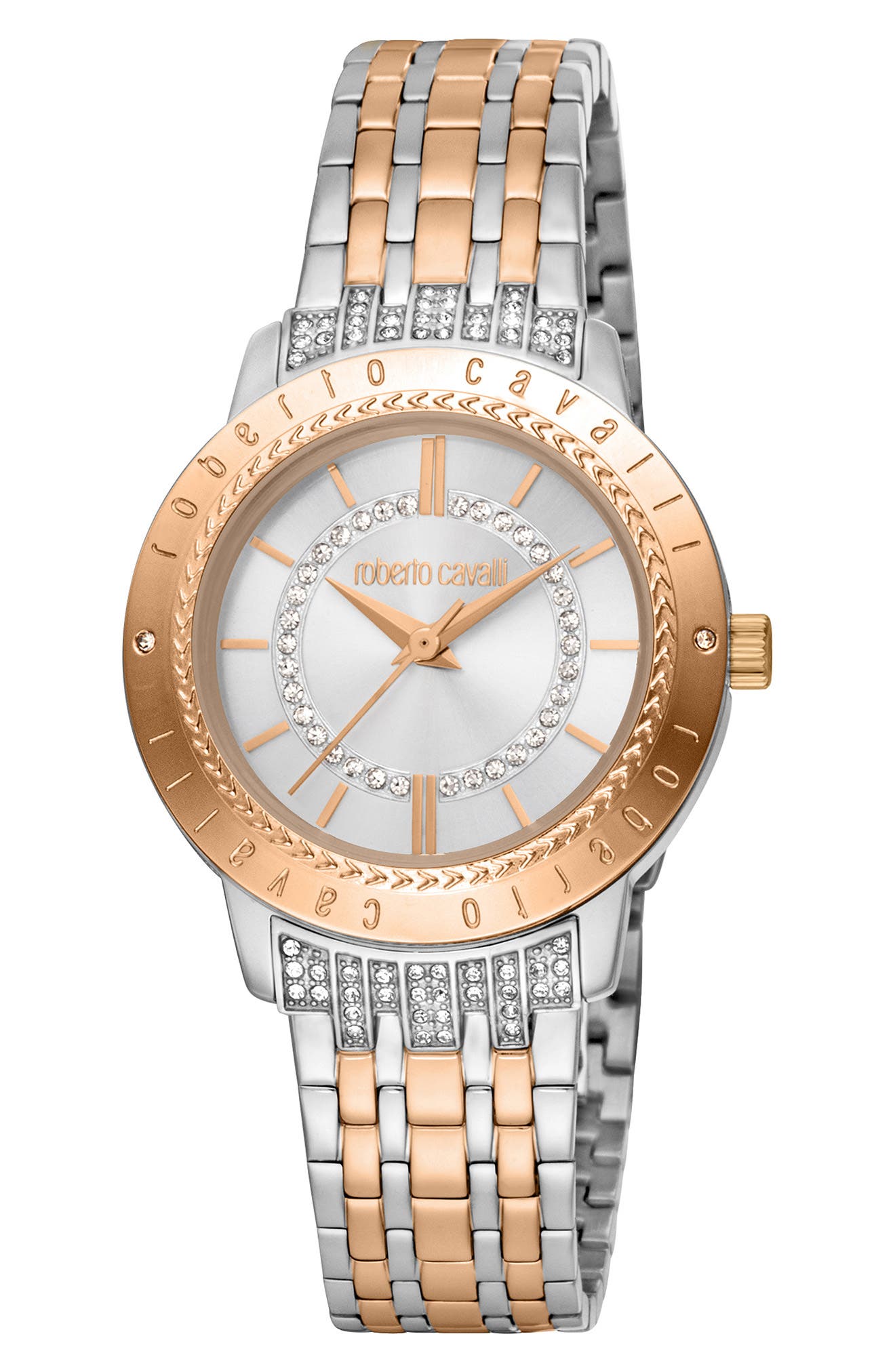 Roberto Cavalli by Franck Muller Mother-of-Pearl Dial Watch, 32mm