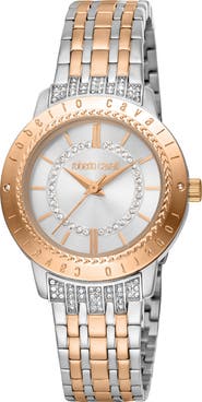 Roberto Cavalli by Franck Muller Mother-of-Pearl Dial Watch, 32mm