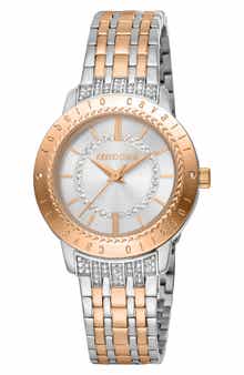 Roberto Cavalli by Franck Muller Mother-of-Pearl Dial Watch, 32mm