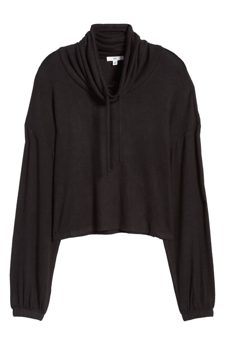 BP. Drawstring Cowl Neck Hacci Sweater, Alternate, color,