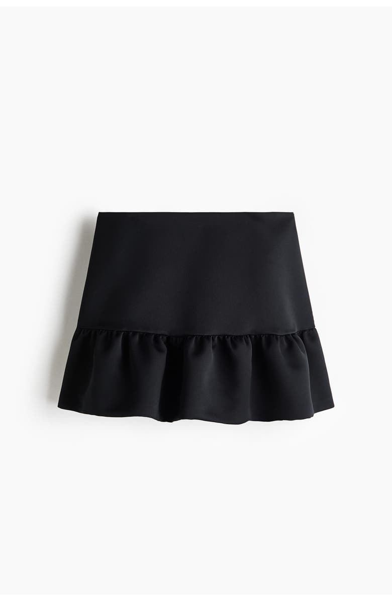 H&M Flared Mini Skirt, Alternate, color, Black