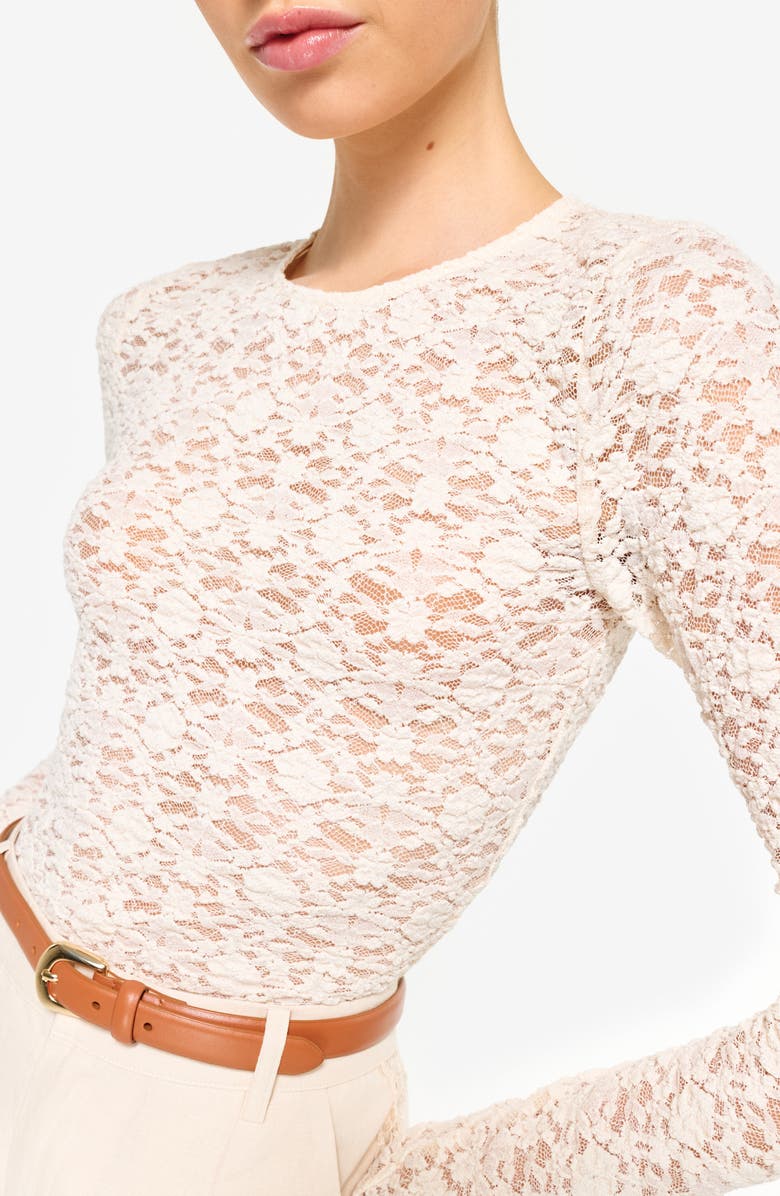 CAMI NYC Meli Floral Sheer Lace Top, Alternate, color,