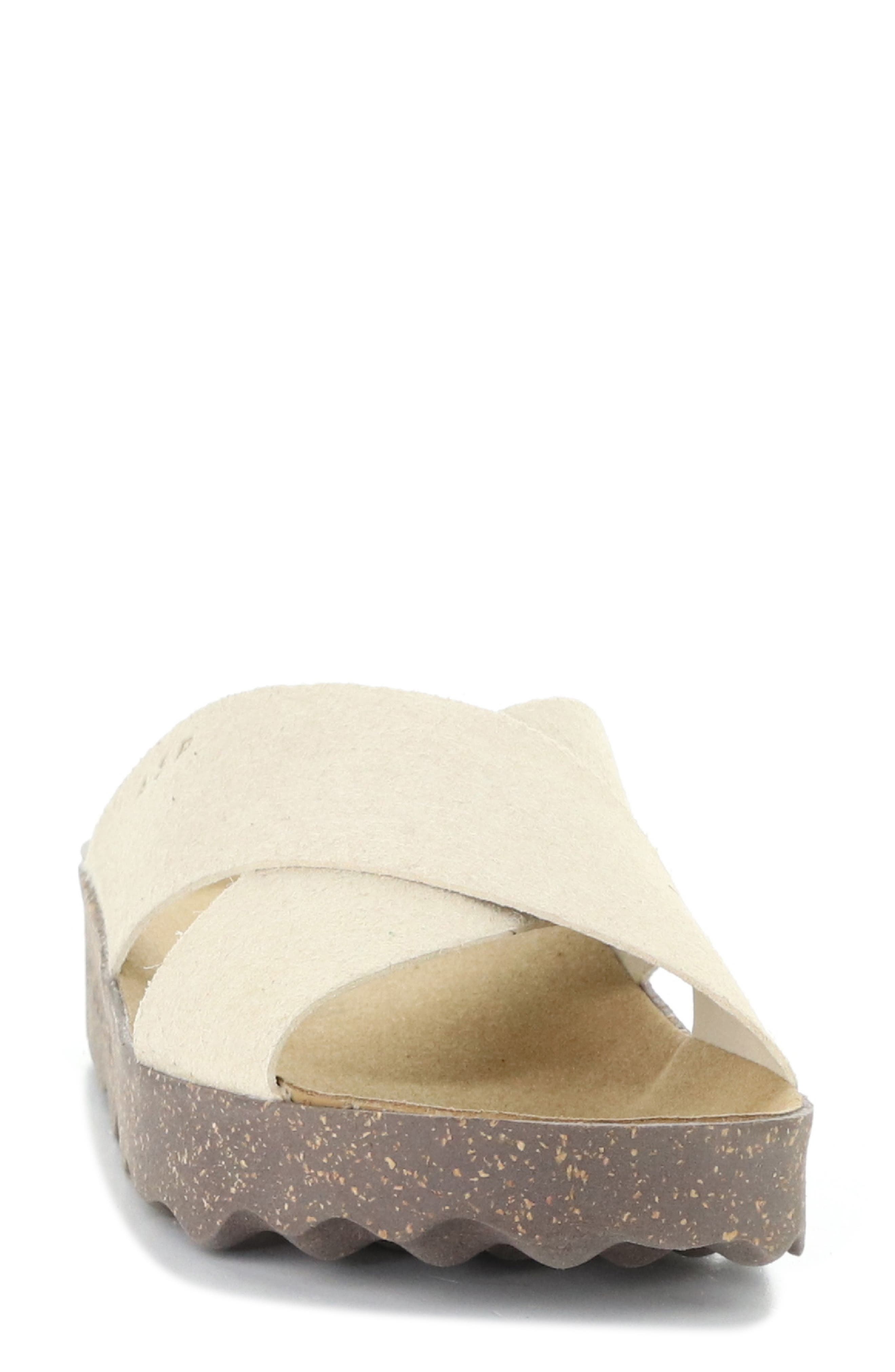 Cross Slide Sandal, Alternate, color, IVORY