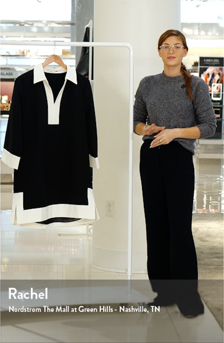 Contrast Trim Mini Shirtdress, sales video thumbnail