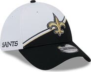 New Era Men's New Era White/Black New Orleans Saints 2023 Sideline 39THIRTY Flex Hat