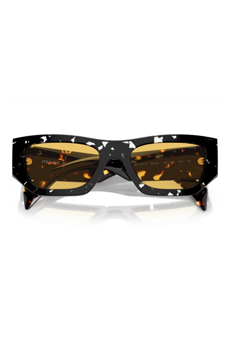 55mm Rectangular Sunglasses, Alternate, color, YELLOW