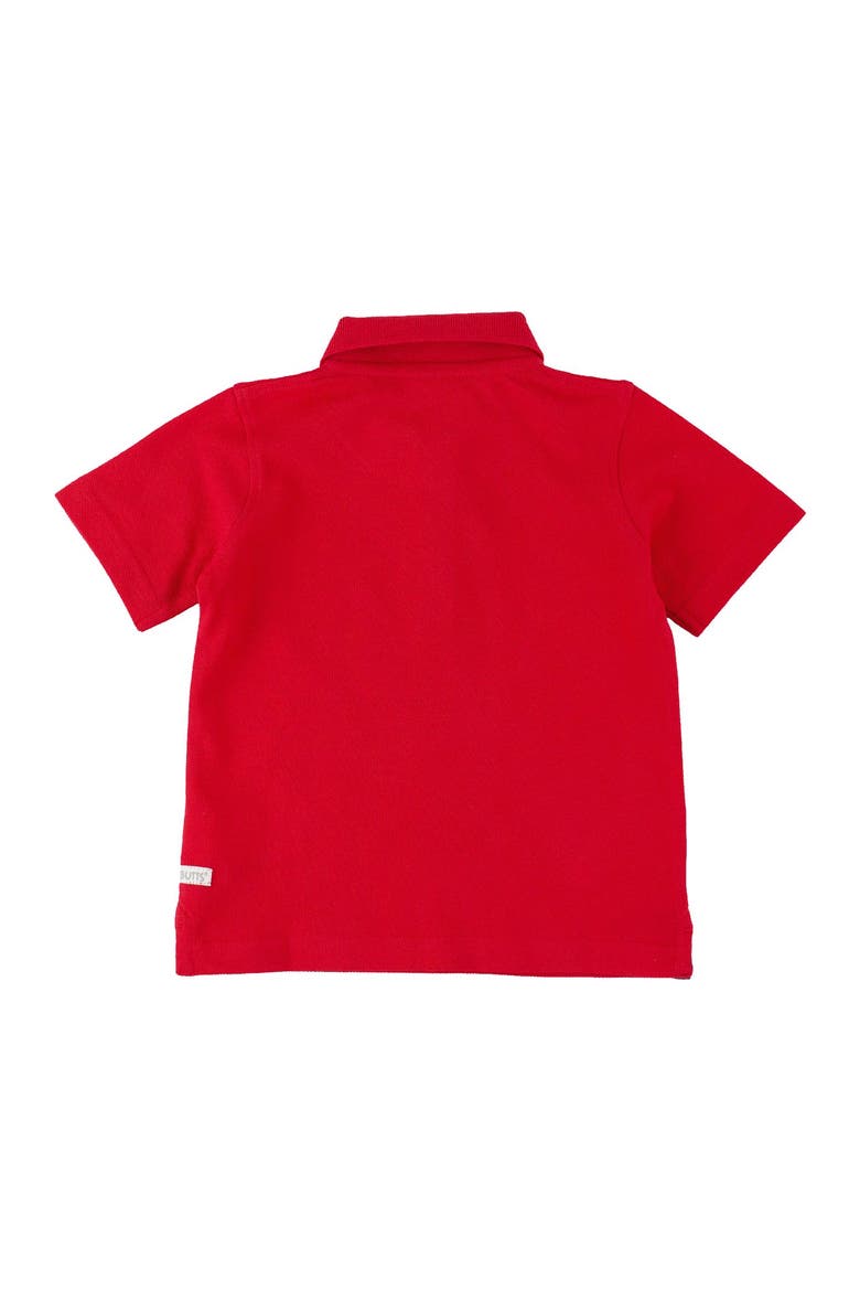 Boys Pique Short Sleeve Polo Shirt, Alternate, color, Red
