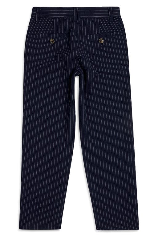 Brooks Brothers Kids' Pinstripe Pants In Navy