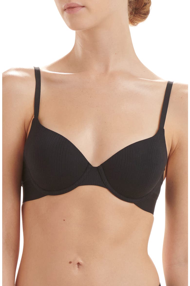 Beauty Underwire Demi Bra, Main, color, BLACK