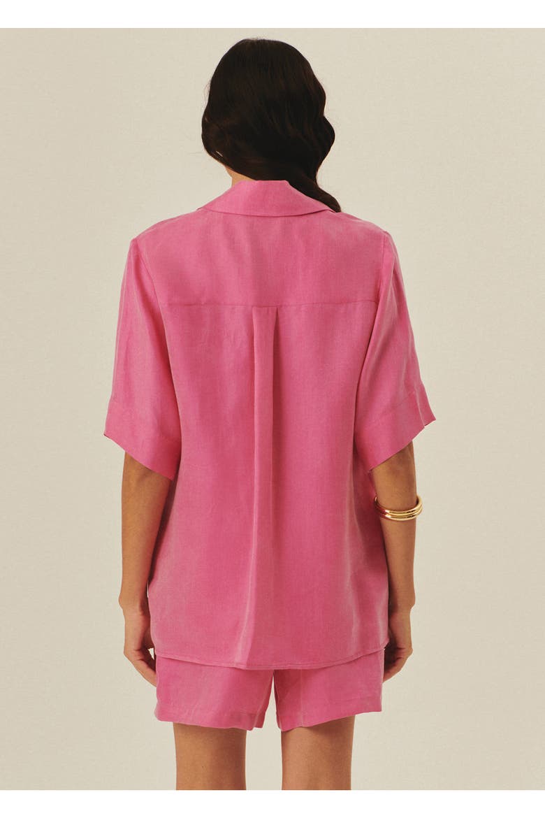 Miranda Lyocell Shirt, Alternate, color, PINK