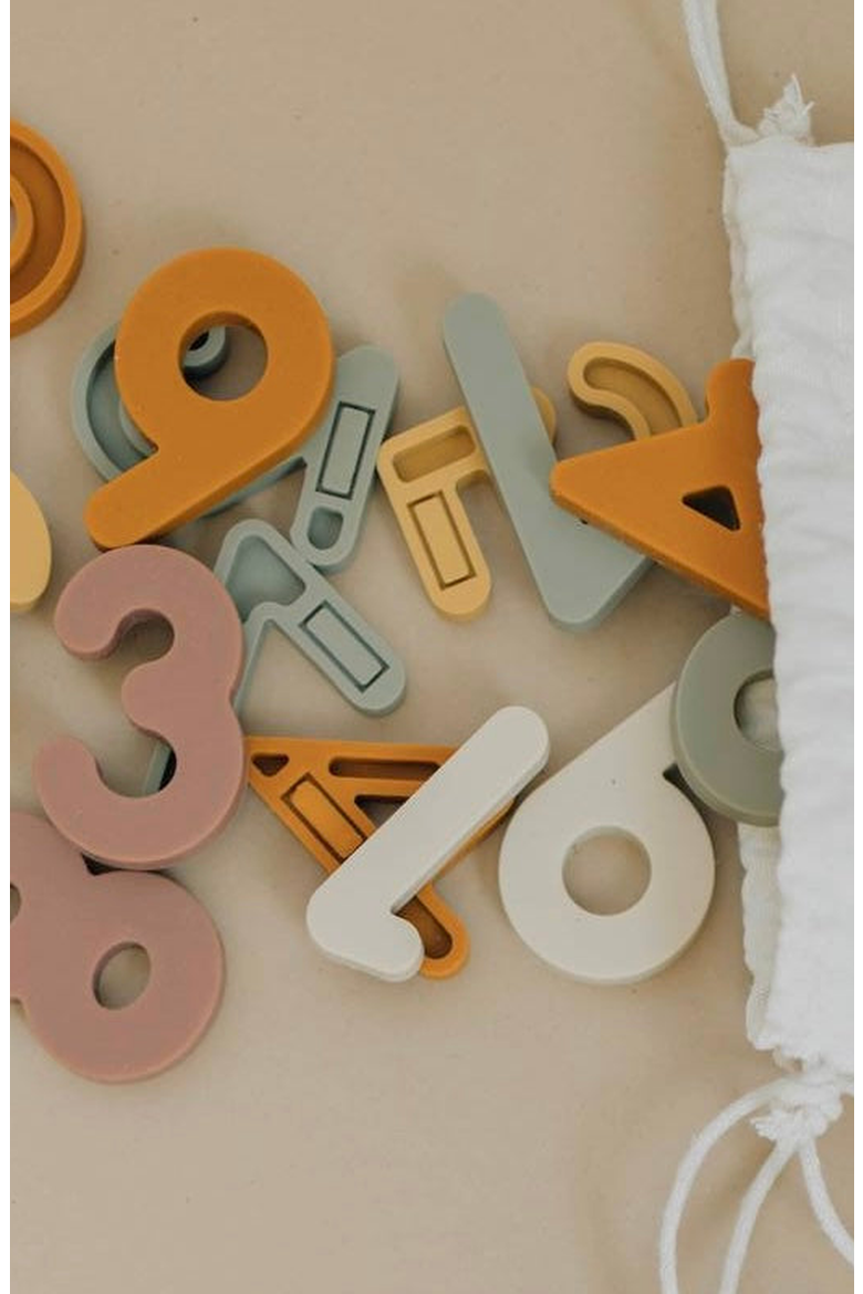 Silicone Magnetic Numbers Playset, Alternate, color, Neutral Colors