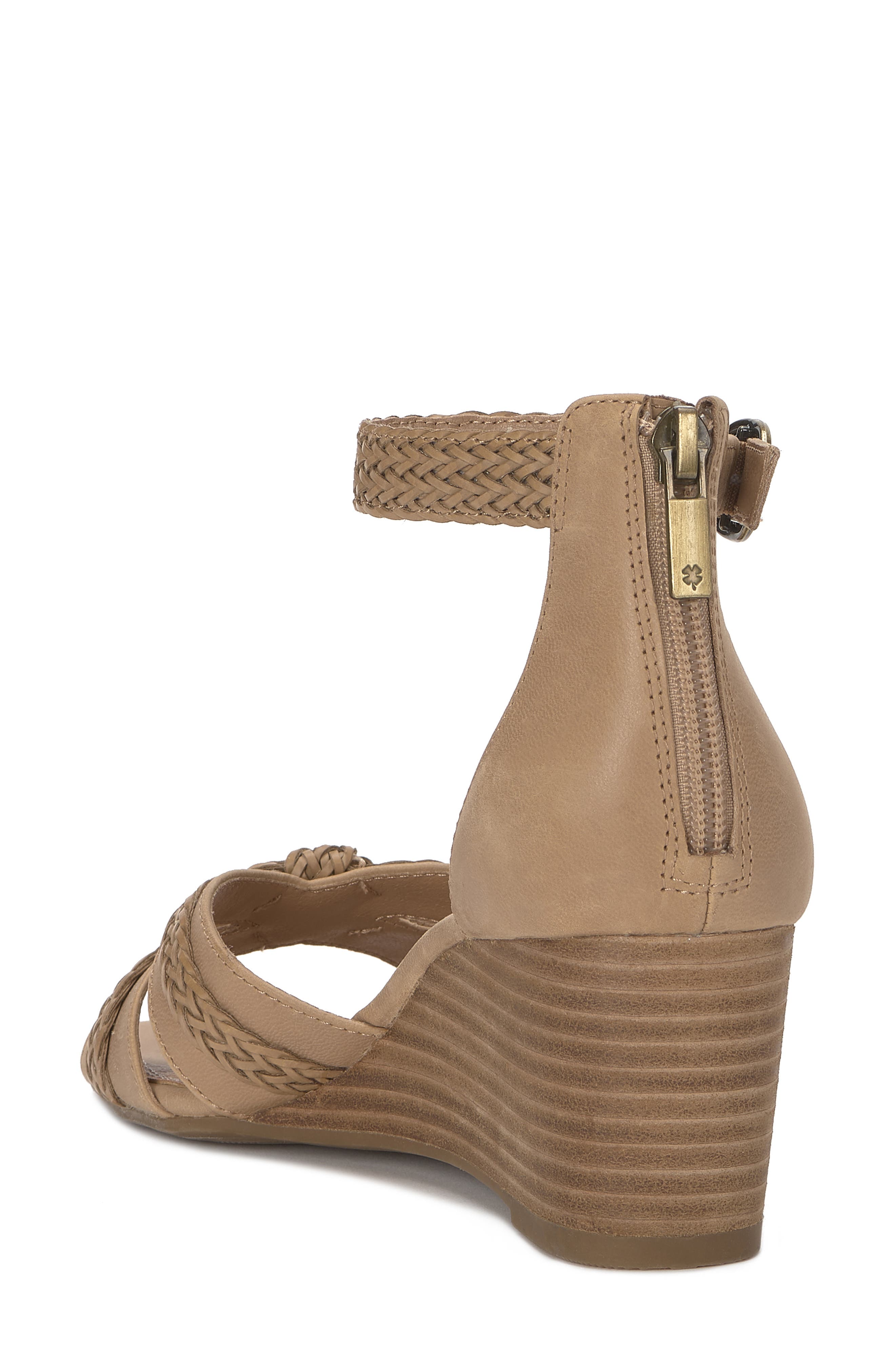 Lucky Brand Jaelah Wedge Sandal, Alternate, color, Cortado Sumhaz