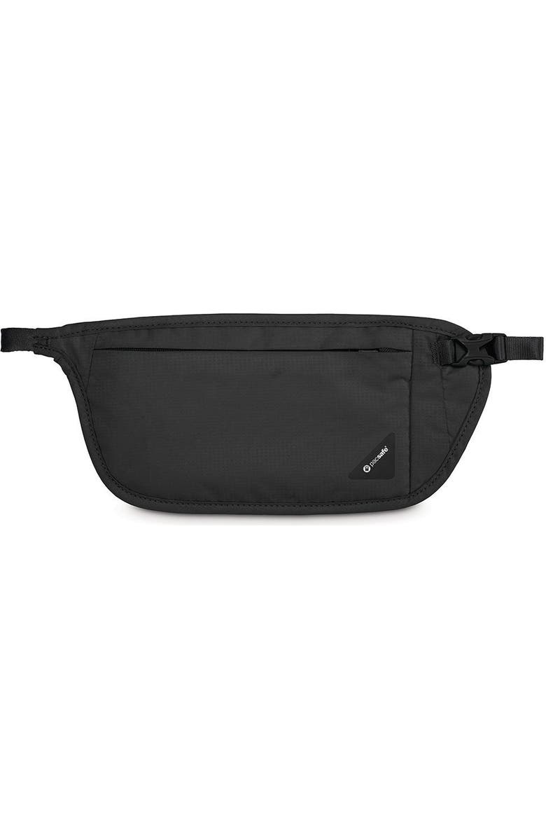 PACSAFE Coversafe V100 RFID Blocking Waist Wallet Black, Alternate, color, Black