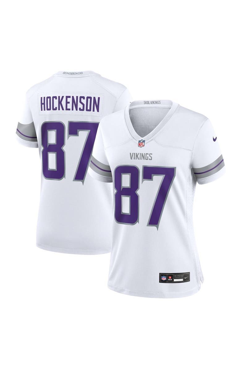 Nike Women's Nike T.J. Hockenson White Minnesota Vikings Alternate Game Player Jersey, Main, color, White
