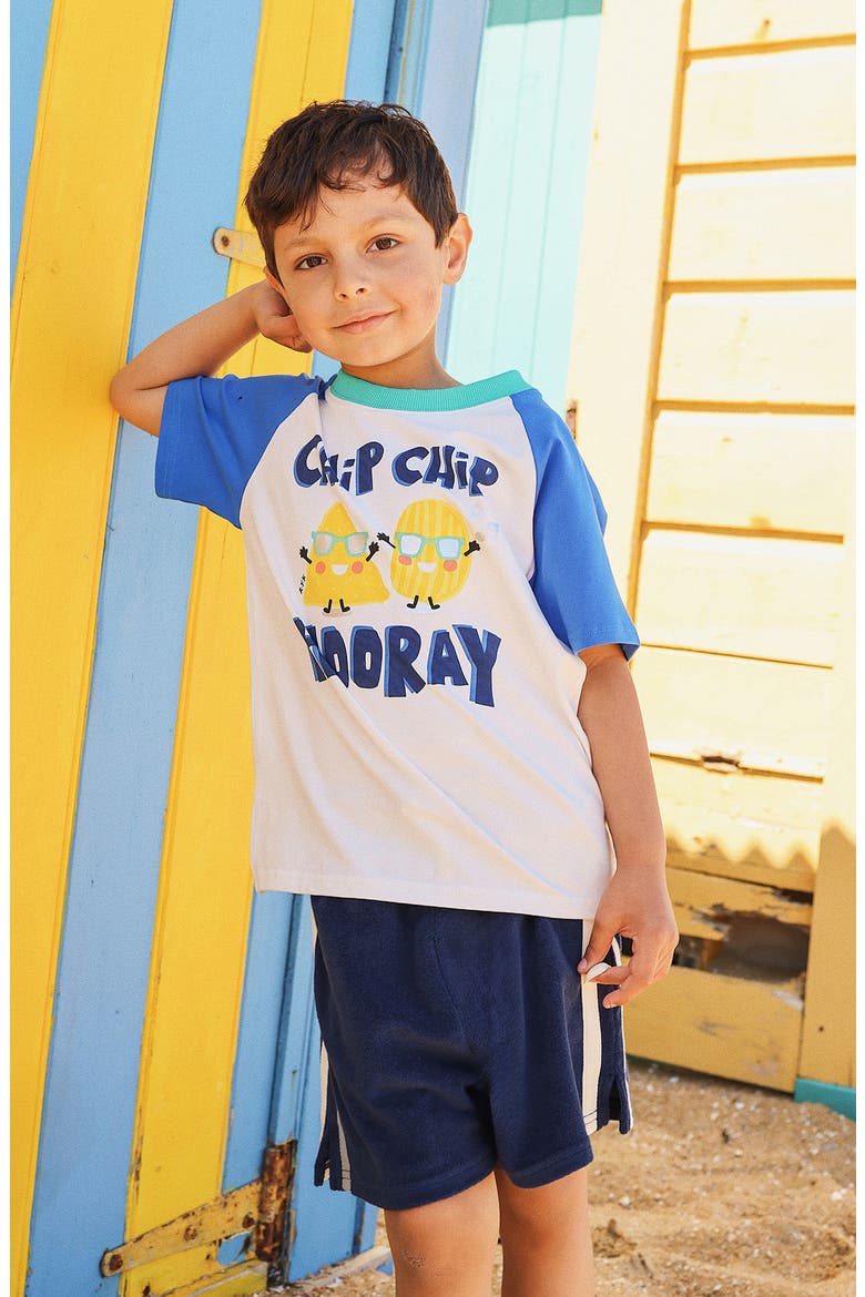 Kids' Terry Shorts, Alternate, color, NAVY