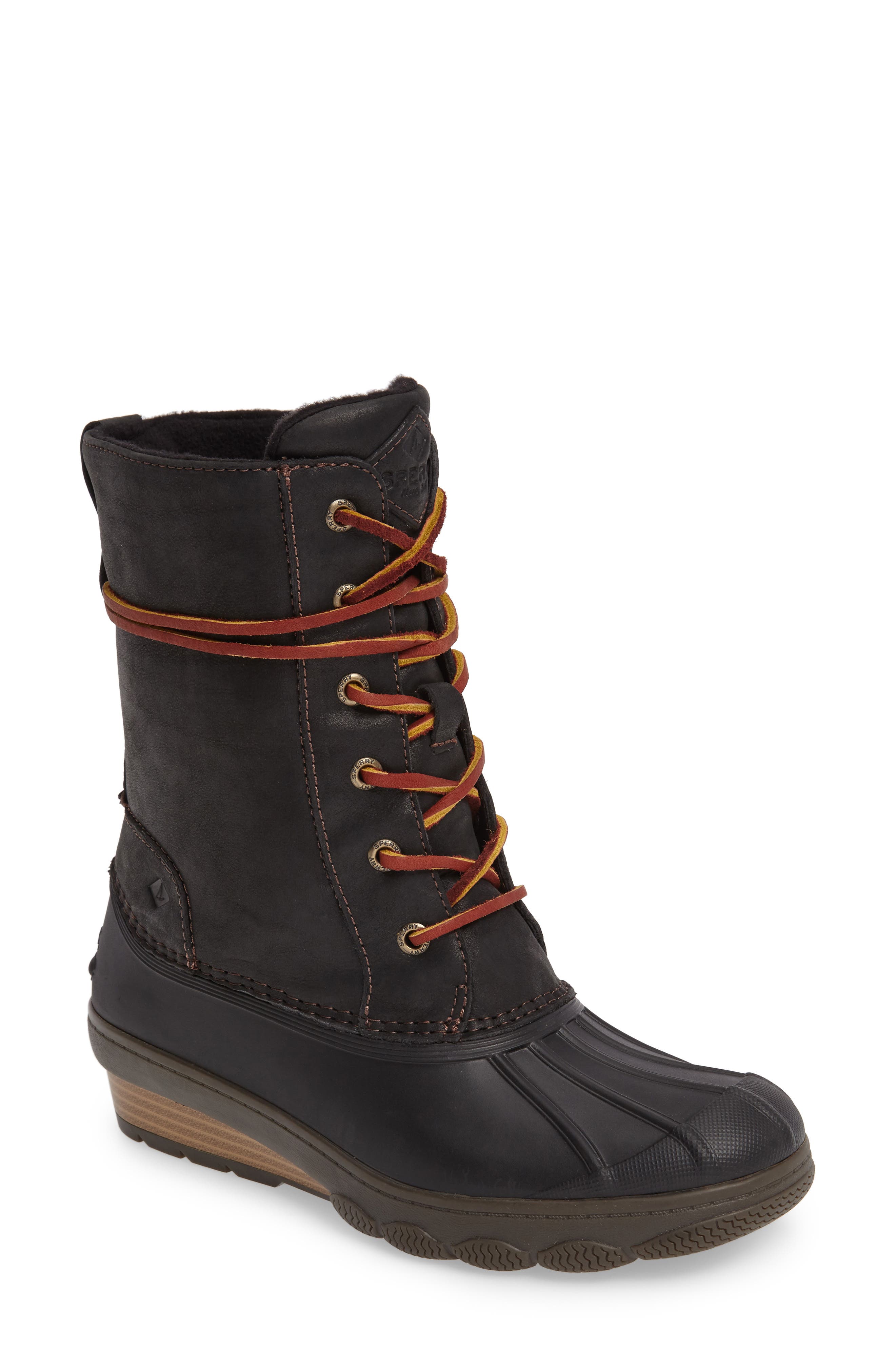 SPERRY TOP-SIDER<sup>®</sup> Sperry Saltwater Wedge Reeve Waterproof Boot, Main, color, 