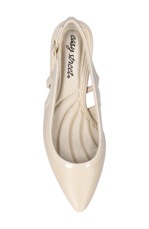 EASY STREET EASY STREET GLISTEN KITTEN HEEL SLINGBACK PUMP