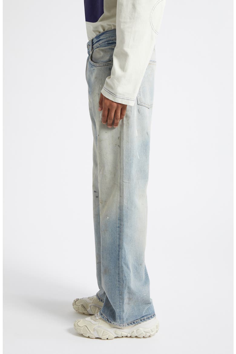 2021 Trafalgar Paint Slatter Wide Leg Jeans, Alternate, color, LIGHT BLUE