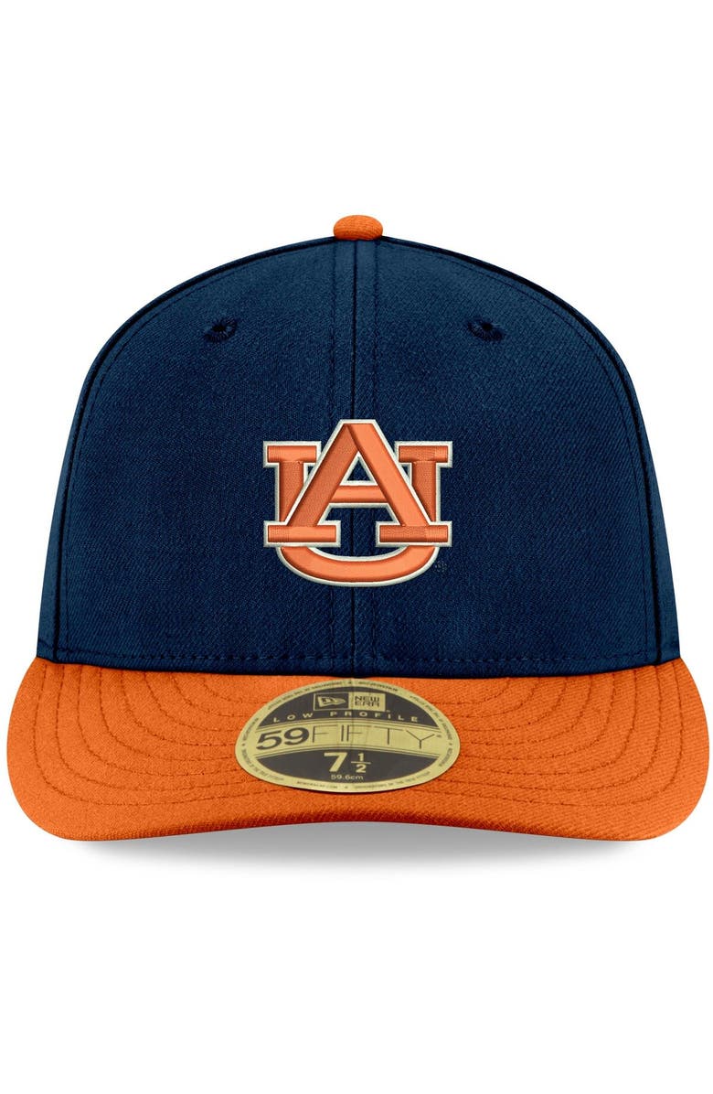 New Era Men's New Era Navy/Orange Auburn Tigers Basic Low Profile 59FIFTY Fitted Hat, Alternate, color, Navy