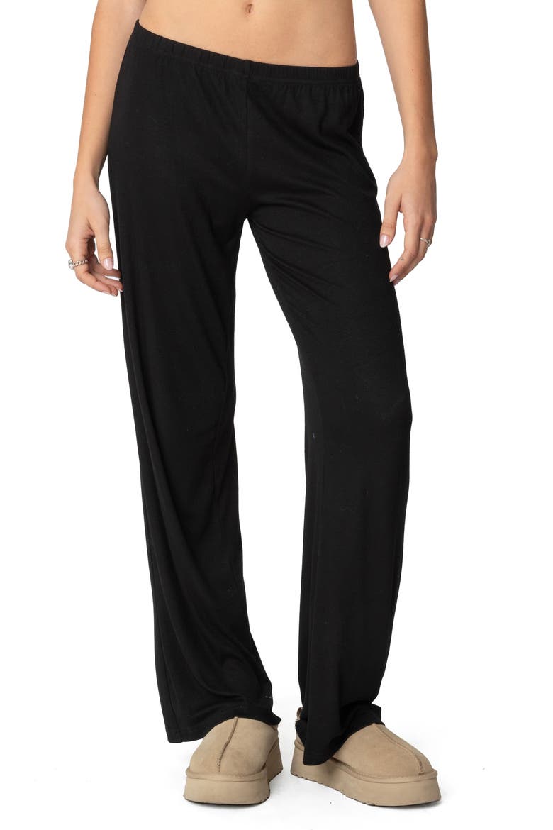 Justina Lounge Pants, Main, color, BLACK