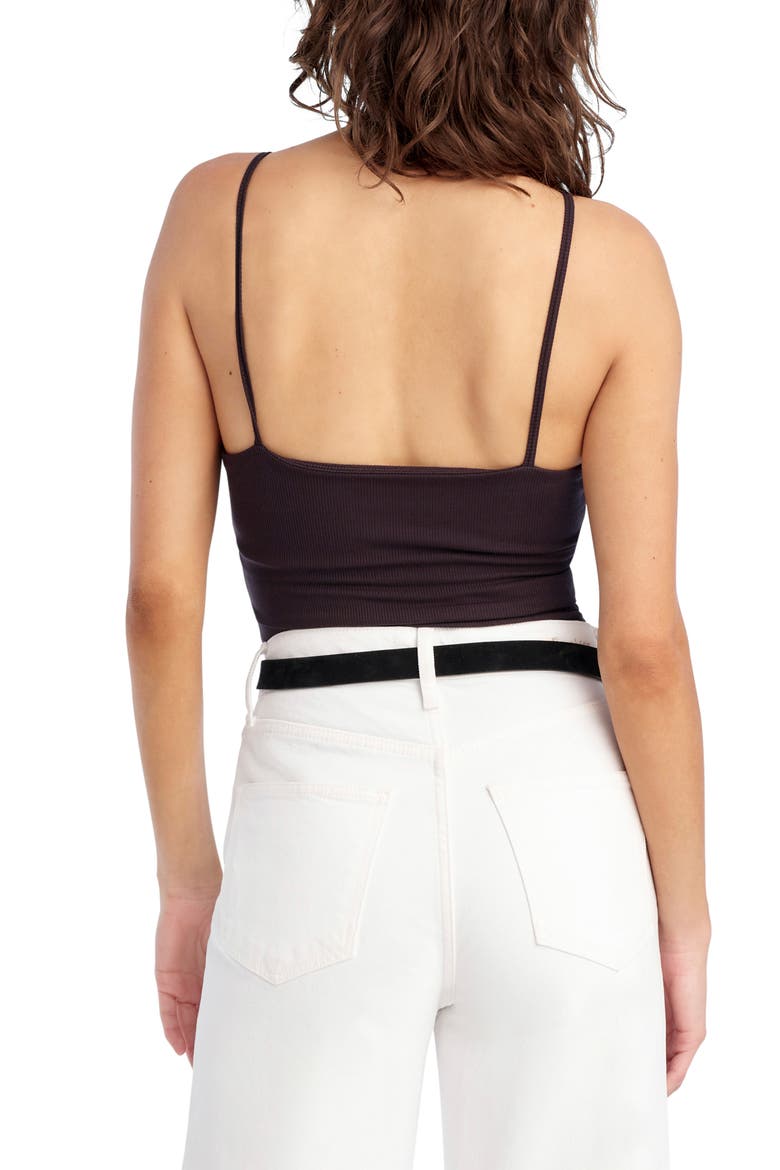The Clara Rib Camisole, Alternate, color, BLACK