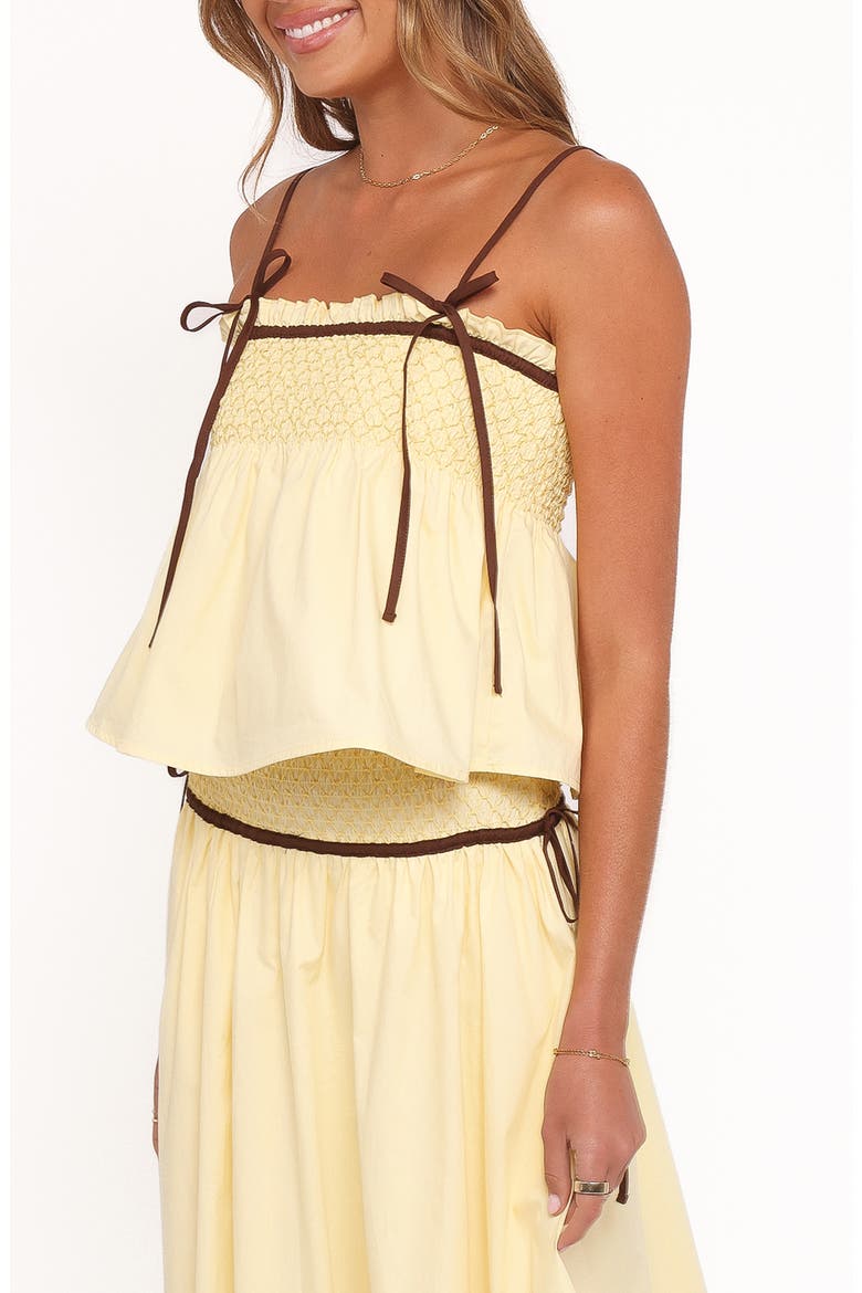 Mireille Babydoll Top, Alternate, color, LEMON