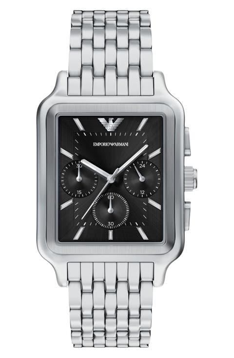 Tank Chronograph Bracelet Watch, 34mm x 50mm