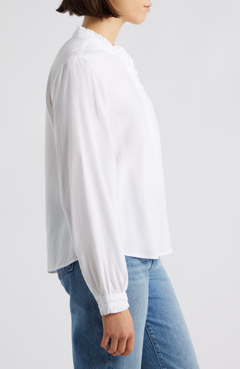 Cloth & Stone Frill Placket Shirt, Alternate, color, White