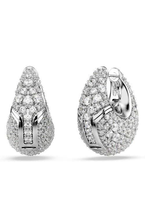 Swarovski Sublima Crystal Hoop Earrings In Metallic
