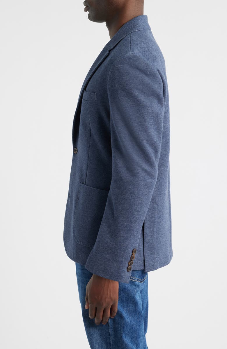 Rails Lorenz Heathered Navy Knit Cotton Blend Sport Coat, Alternate, color, Navy Heather