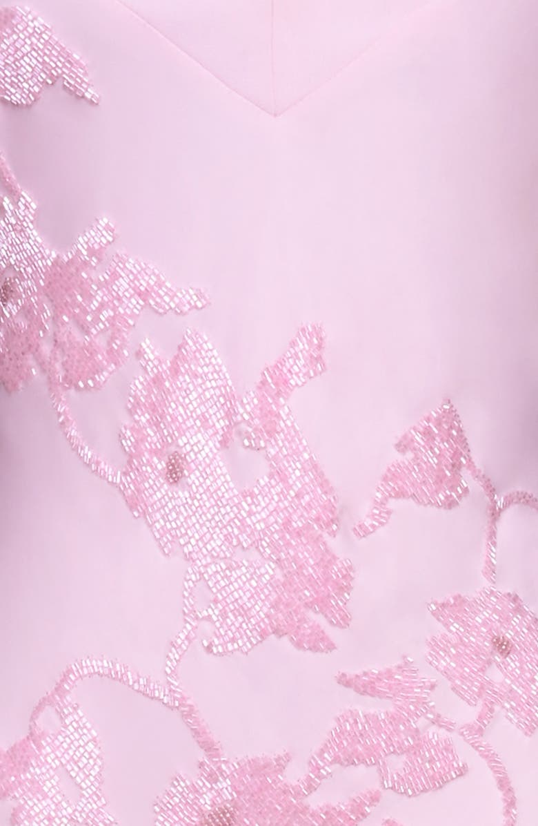 HOUSE OF CB Anastelle Bead Embellished Satin Mermaid Gown, Alternate, color, Pink