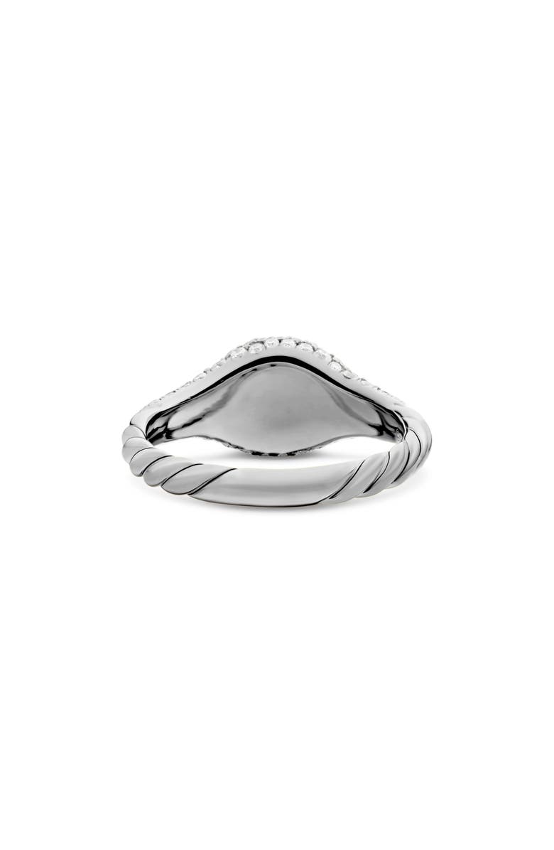 David Yurman Petite Pavé Pinky Ring in 18K Gold, Alternate, color, 18K White Gold