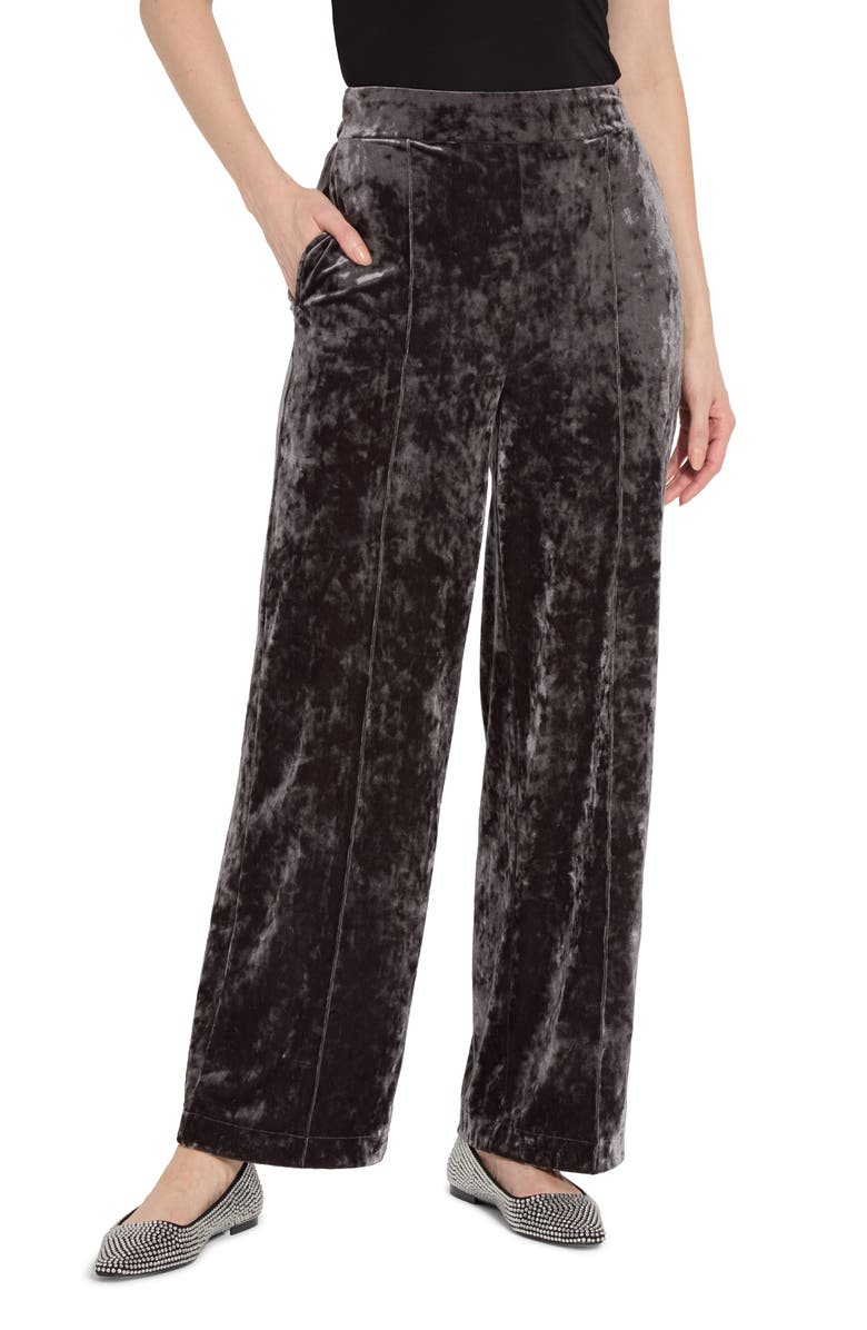 Lysse Crushed Velvet Wide Leg Pants, Main, color, 