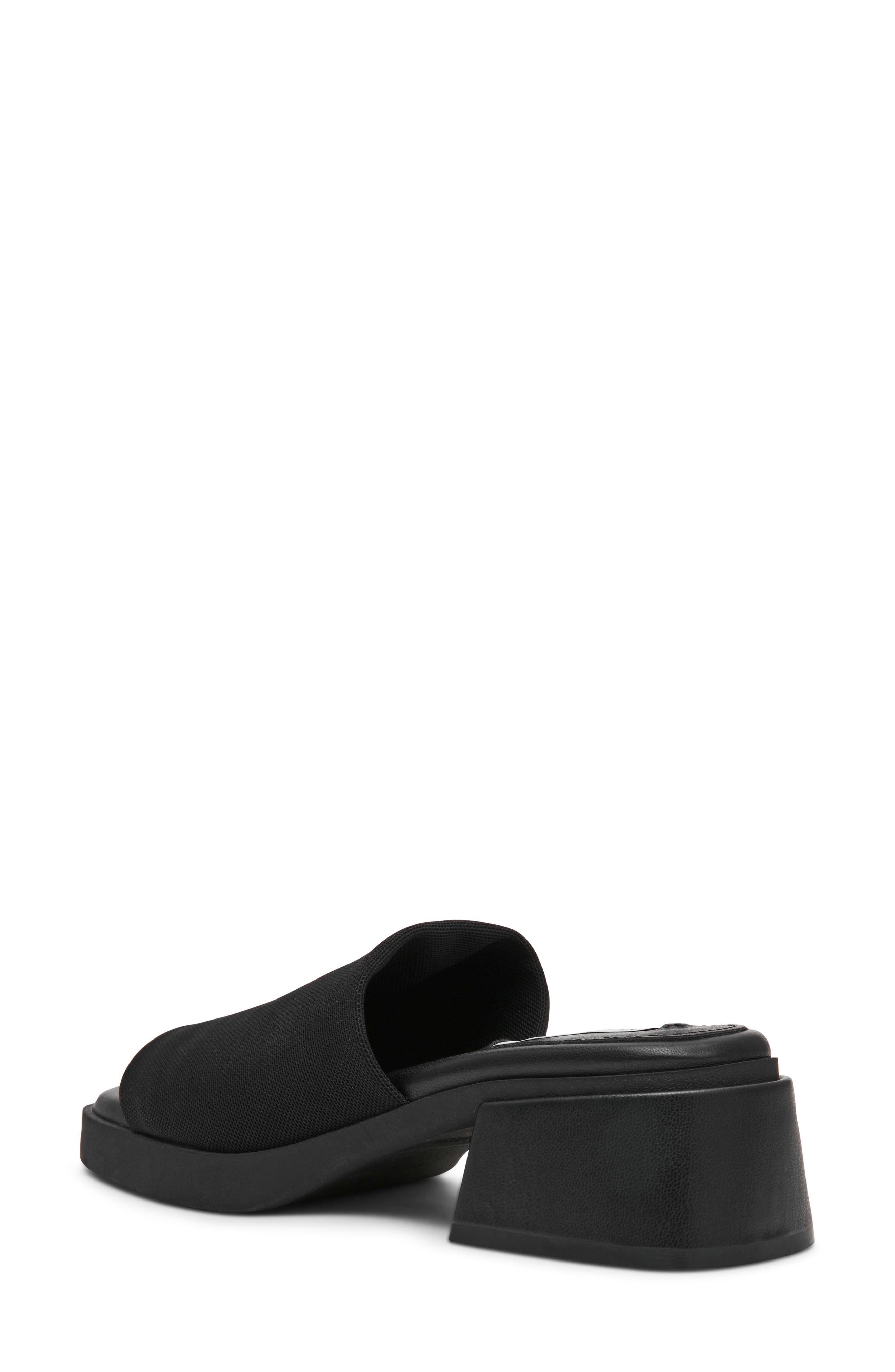 Steve Madden Lucee Platform Slide Sandal, Alternate, color, Black