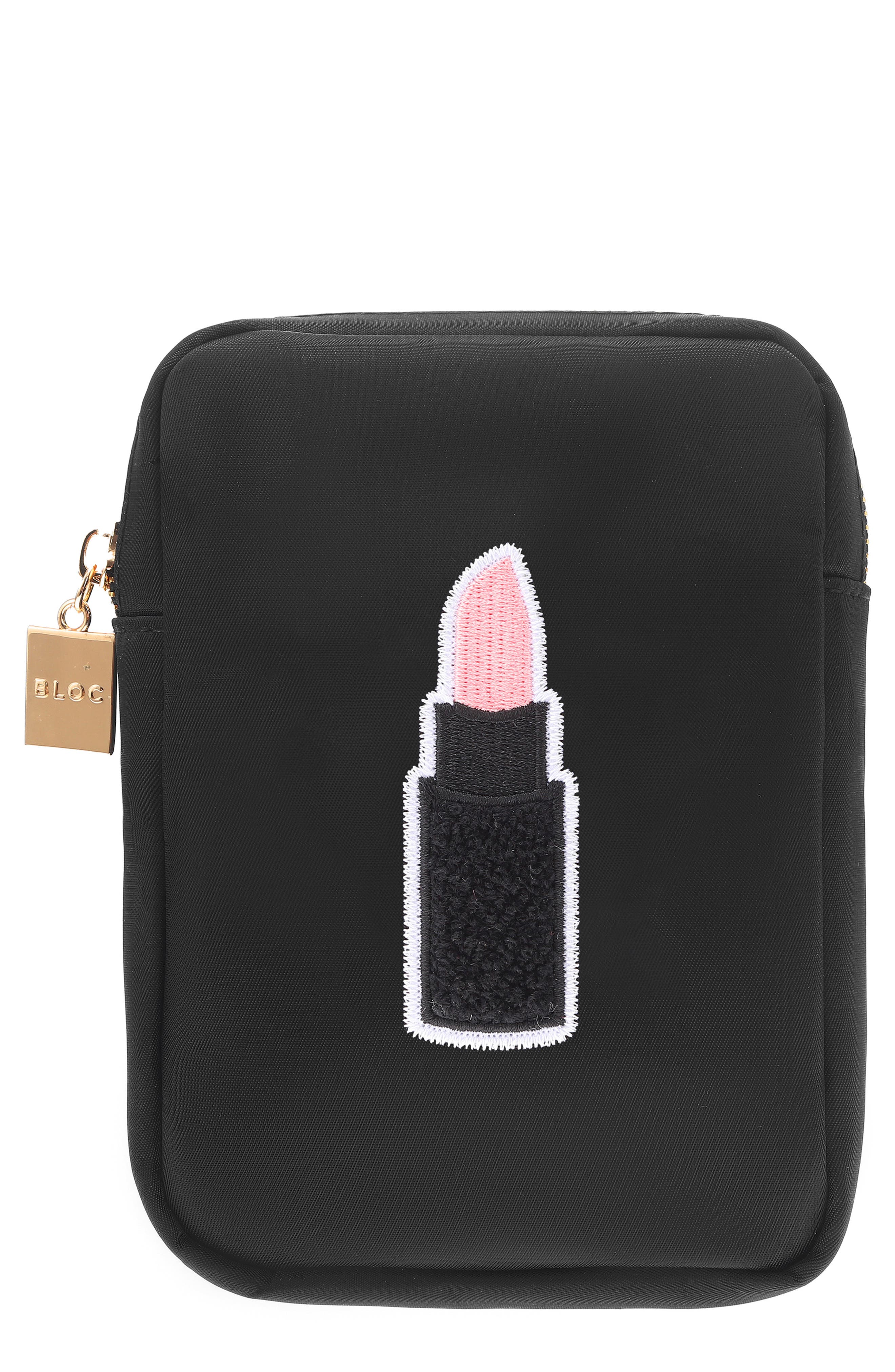 Bloc Bags Mini Lipstick Cosmetics Bag in Black 
