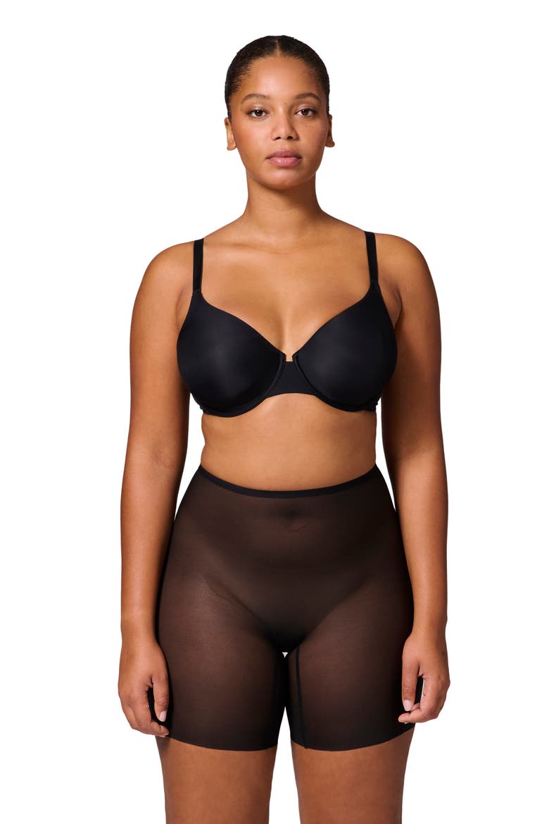 Essential Uplifting Mid Rise Shaper Shorts, Alternate, color, BLACK