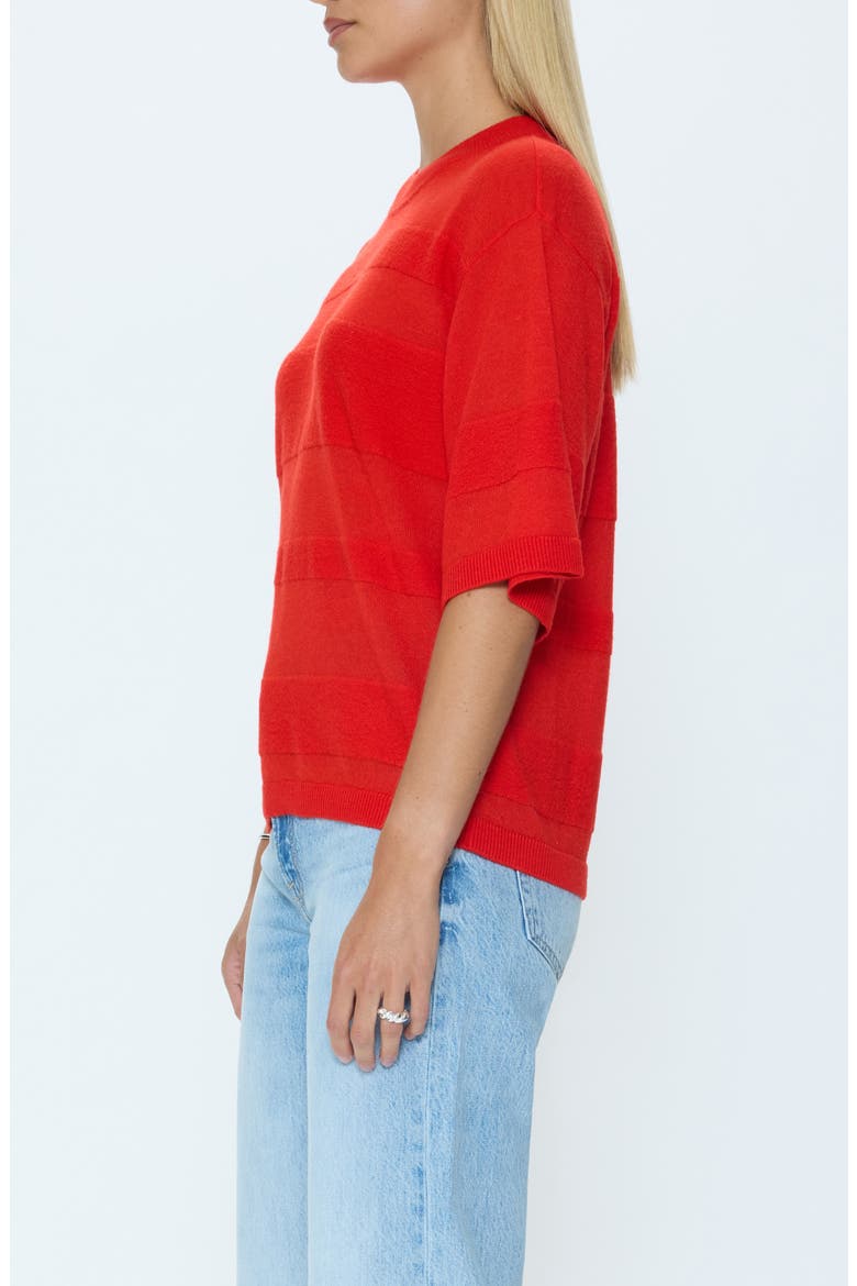 Tarra Tonal Stripe Sweater, Alternate, color, MARASCHINO