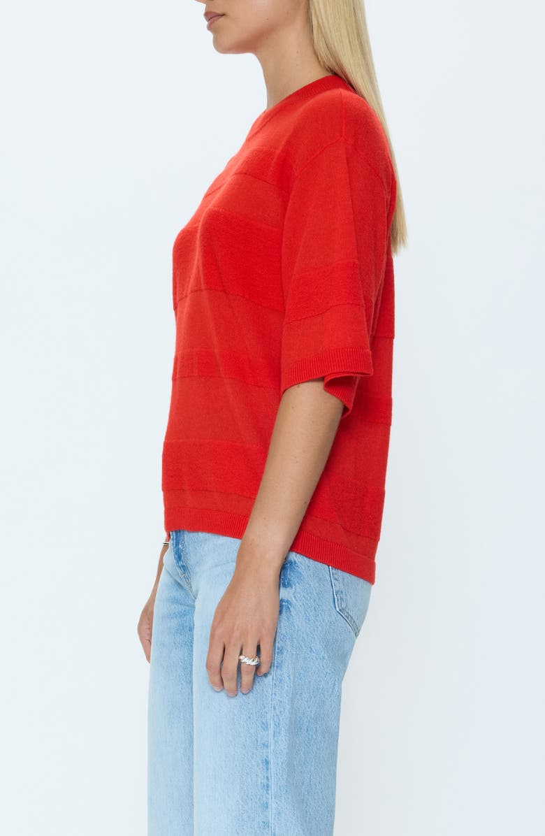 Pistola Tarra Tonal Stripe Sweater, Alternate, color, Maraschino