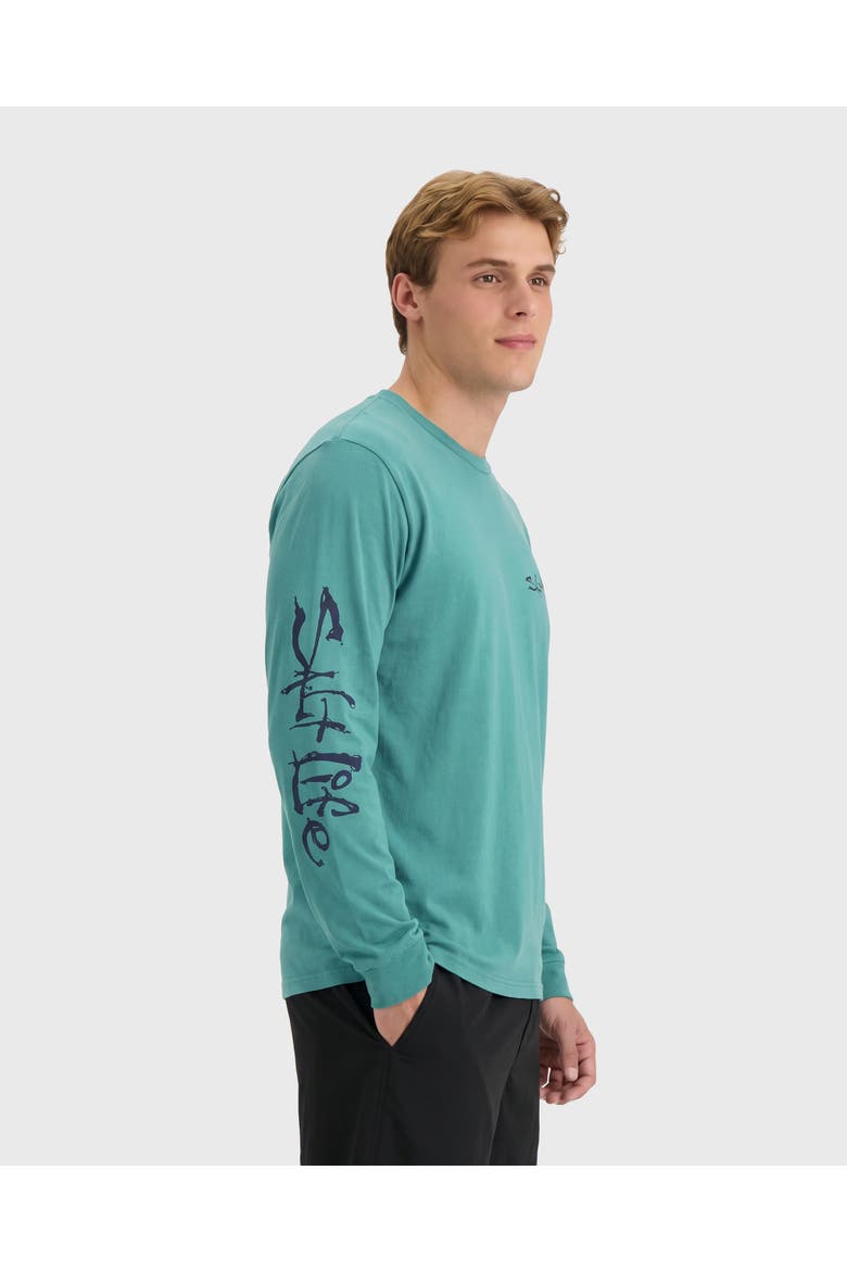 Horizon Hunters Long Sleeve Tee, Alternate, color, OCEAN SPRAY