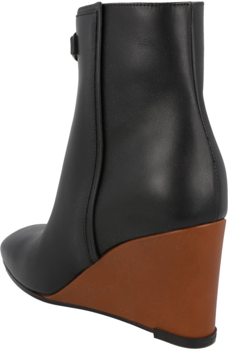 FERRAGAMO Catuja Wedge Bootie, Alternate, color, Nero