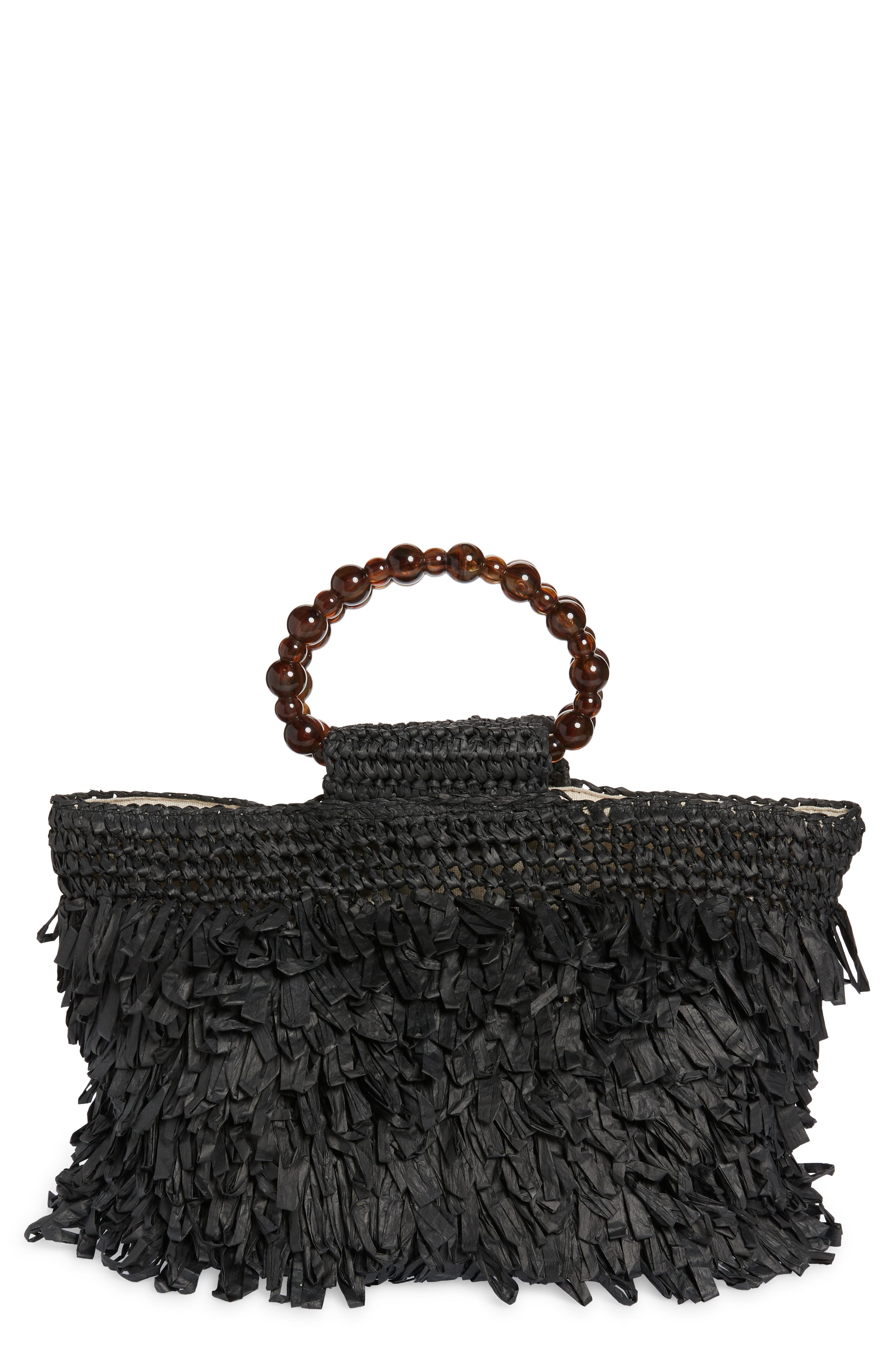 BTB Los Angeles Pixie Large Straw Bag, Main, color, 