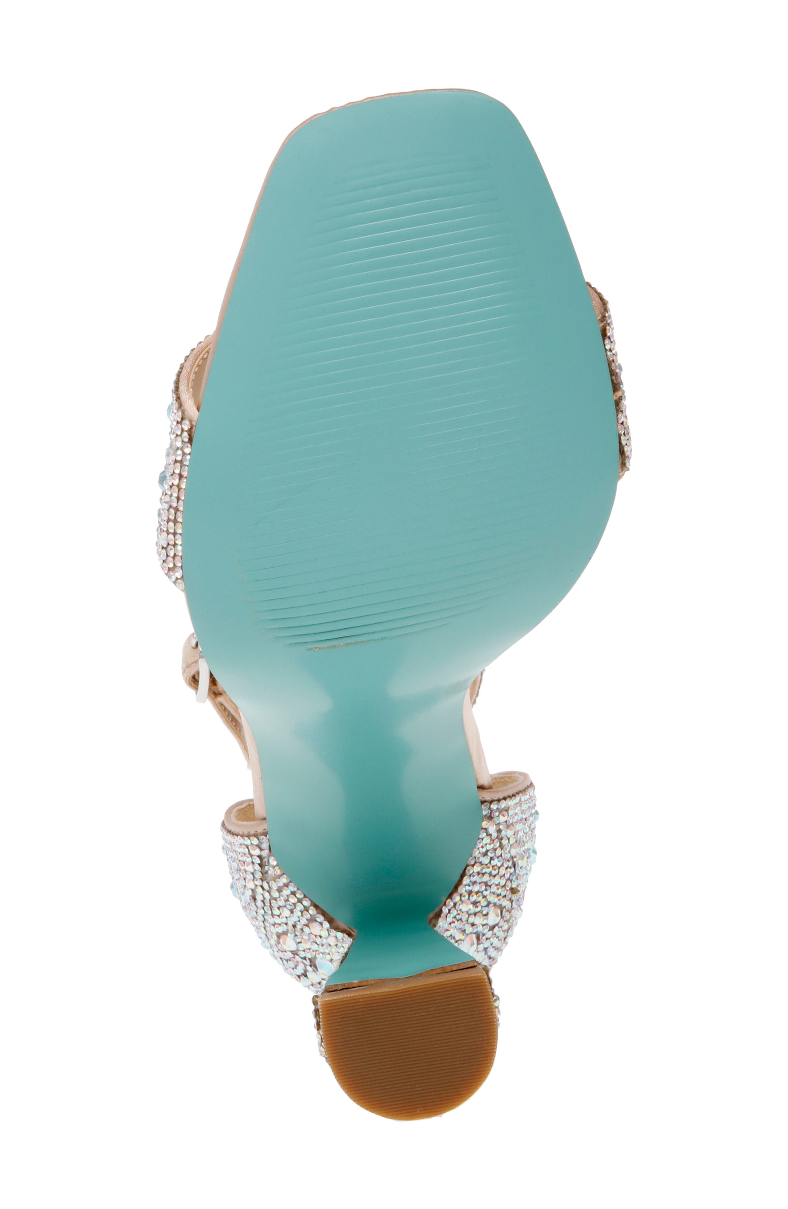 Dani Ankle Strap Sandal, Alternate, color, RHINESTONE