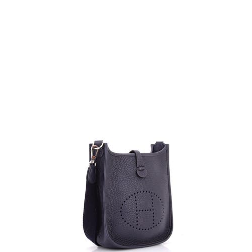 Pre-owned Hermes Hermes Evelyne Bag Gen Iii Clemence Tpm In Blue